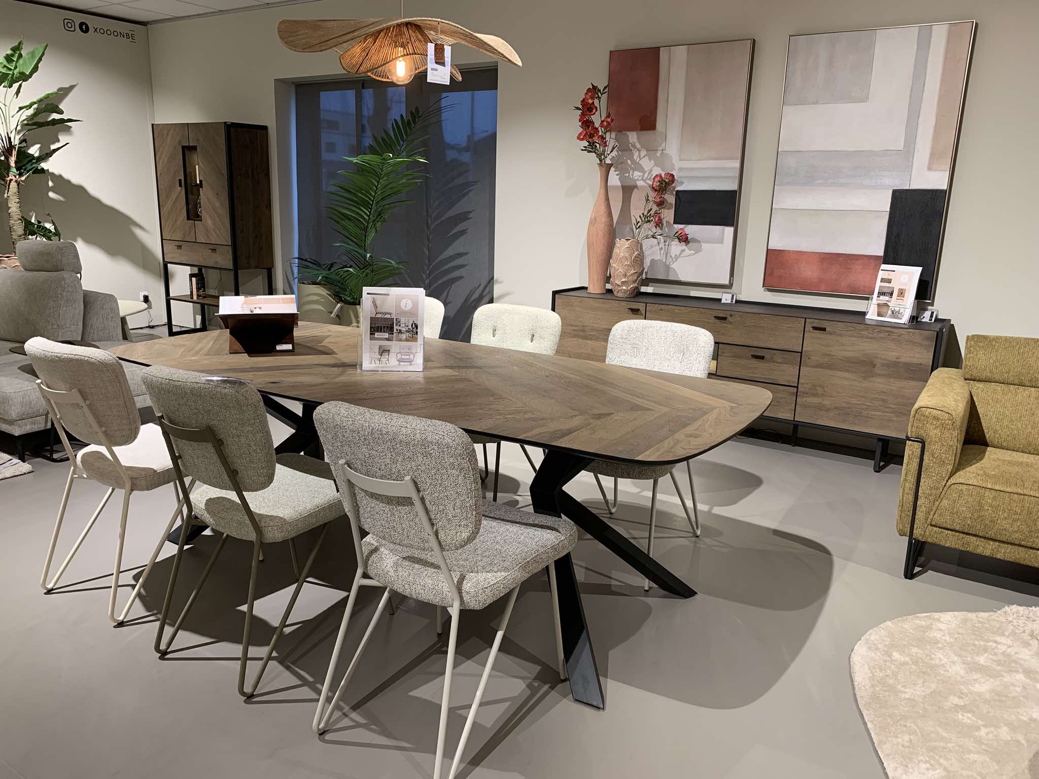 Eetkamer XOOON Fresno (excl.stoelen) - Nibema