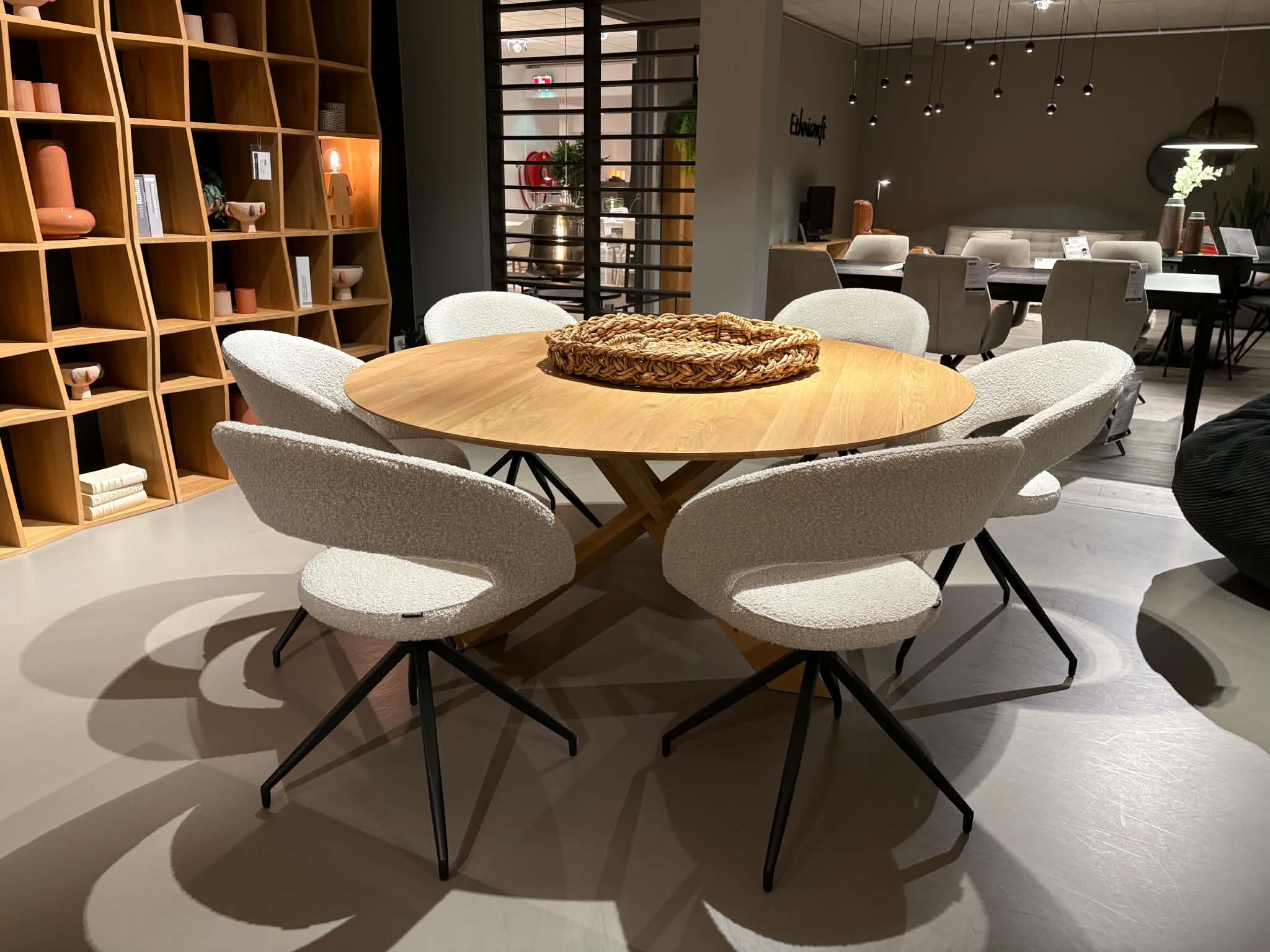 Tafel rond eik Ethnicraft Circle - Nibema