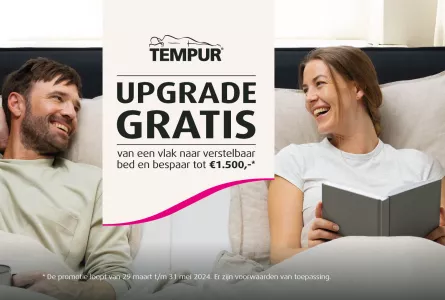 Tempur upgrade - electrisch voor de prijs van vlak 