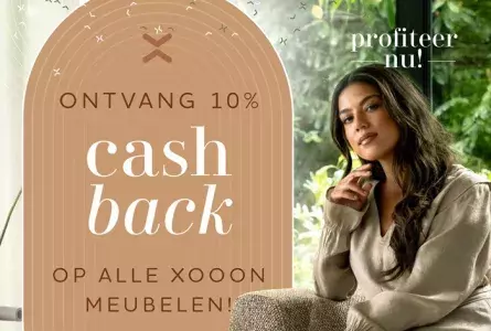 XOOON 10% cashback actie